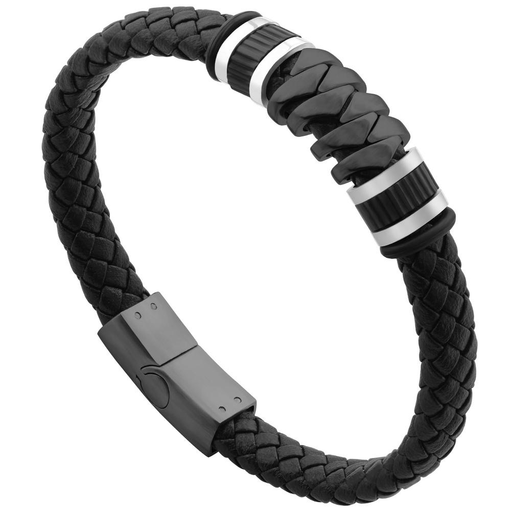 VEYENA Sport Braided Leather Bracelet
