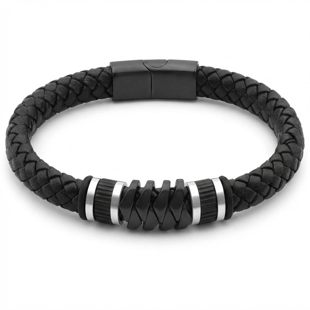 VEYENA Sport Braided Leather Bracelet