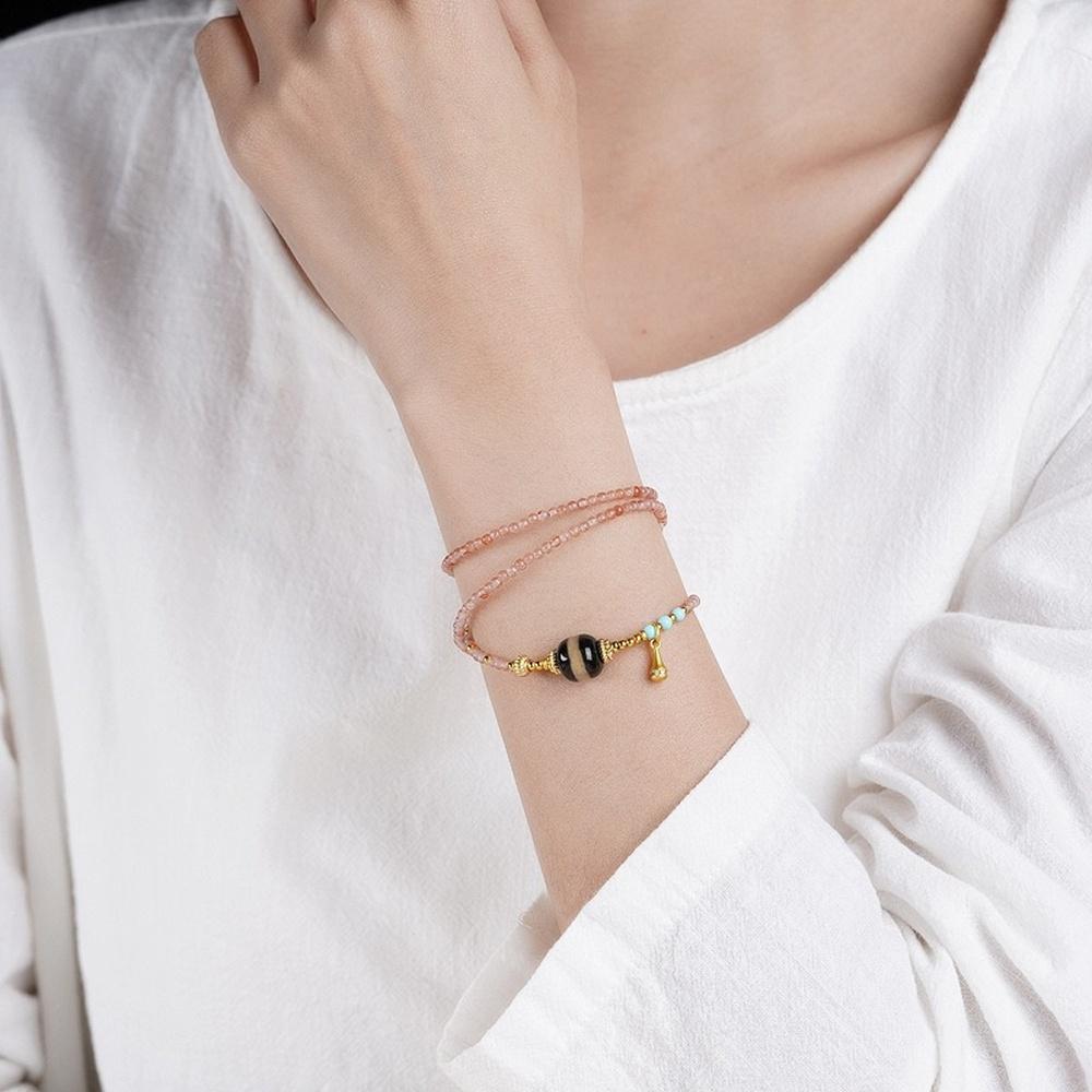 VEYENA Natural Gemstone Wrap Bracelet - Image 2