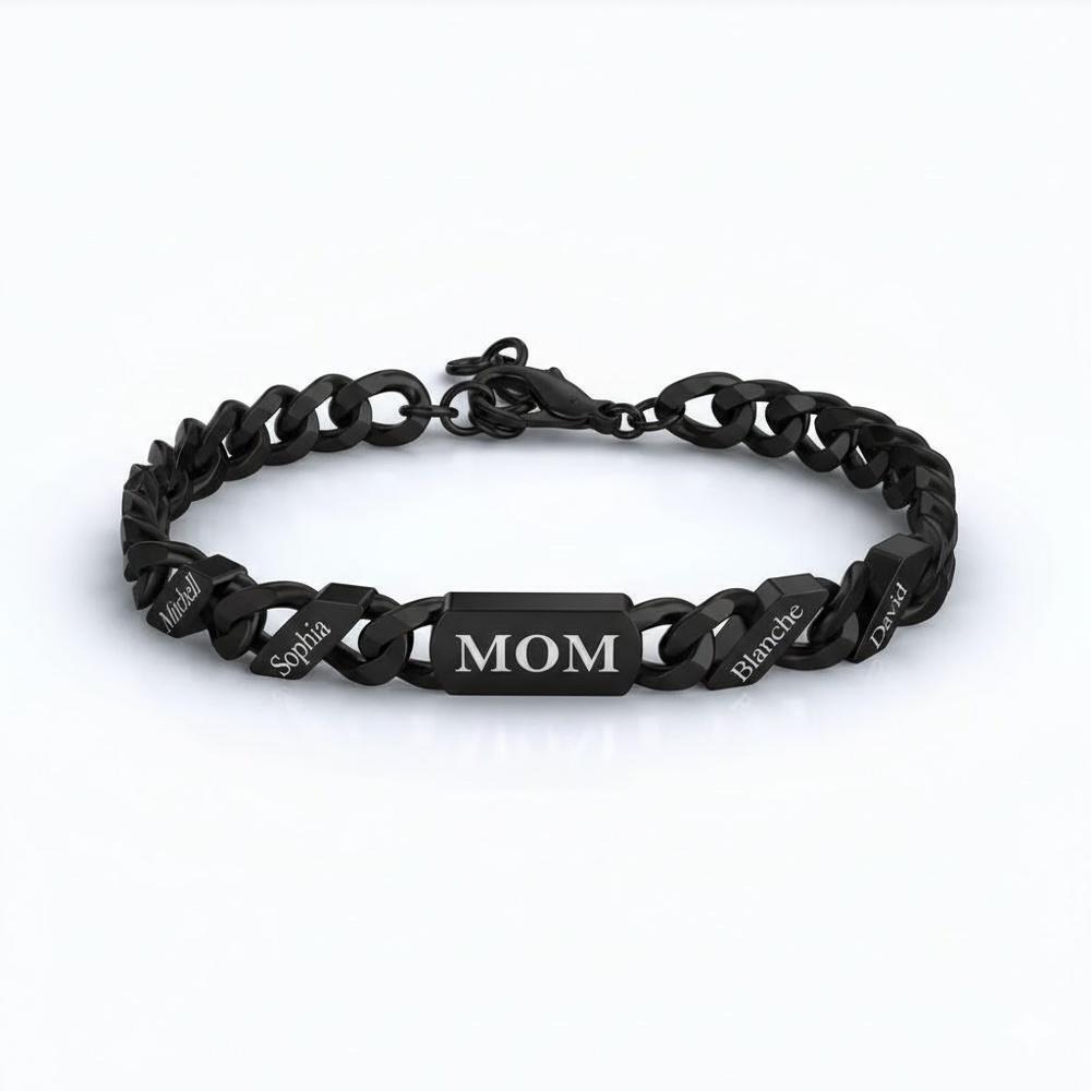 VEYENA Personalized Engraved Chain Bracelet - Image 6
