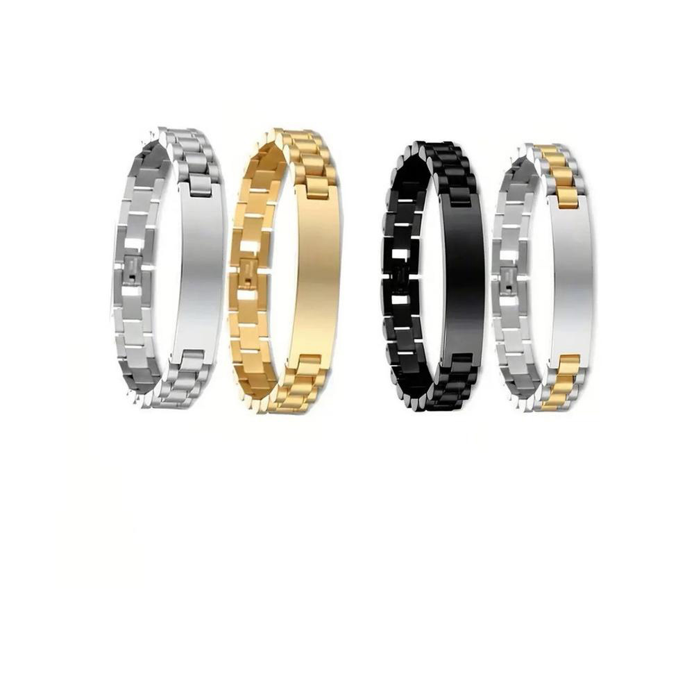 VEYENA Personalized ID Link Bracelet for Men - Details