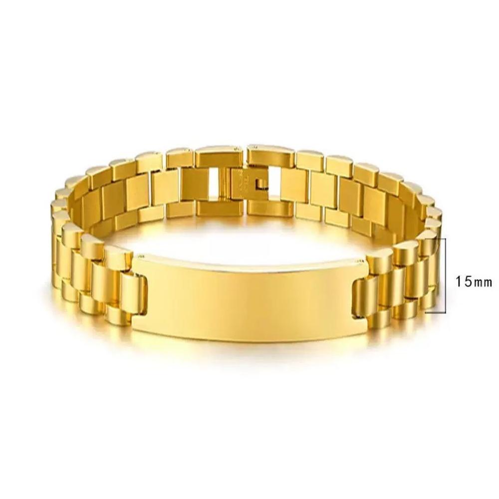 VEYENA Personalized ID Link Bracelet for Men - Image 3