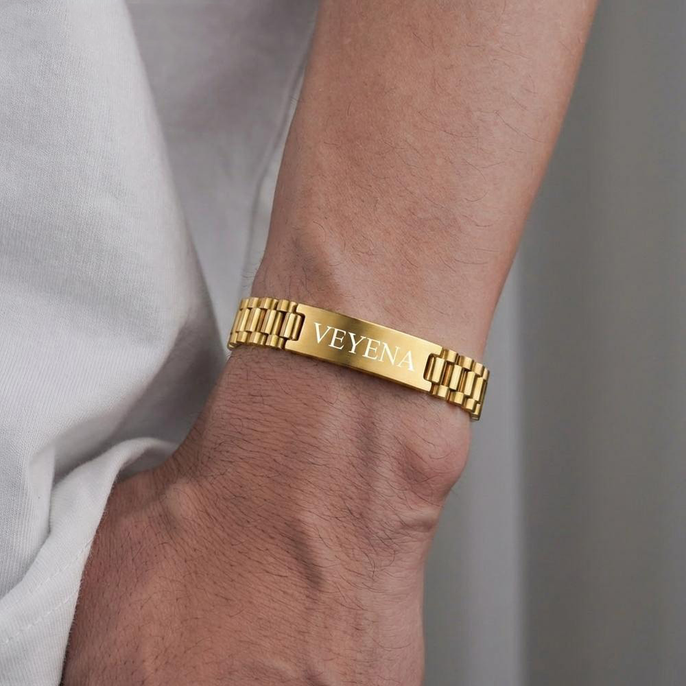 VEYENA Personalized ID Link Bracelet for Men - Image 5