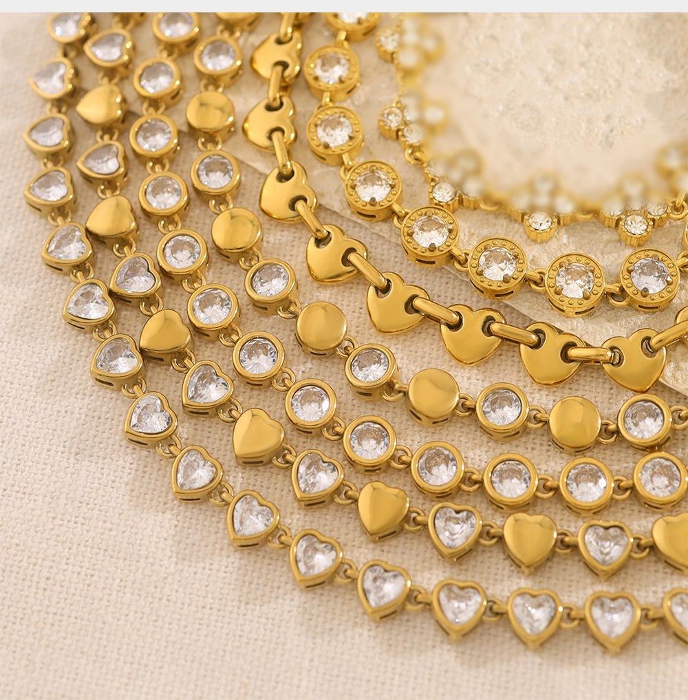 VEYENA Round Bezel Zircon Bracelet - Image 4