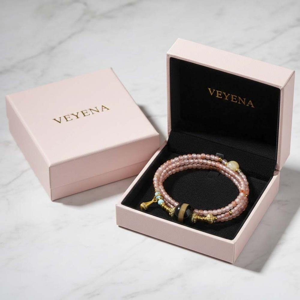 VEYENA Natural Gemstone Wrap Bracelet - Image 5