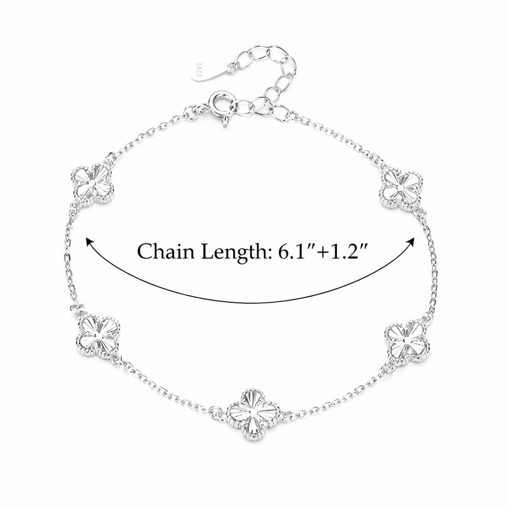 VEYENA Lucky Clover Chain Bracelet - Image 4