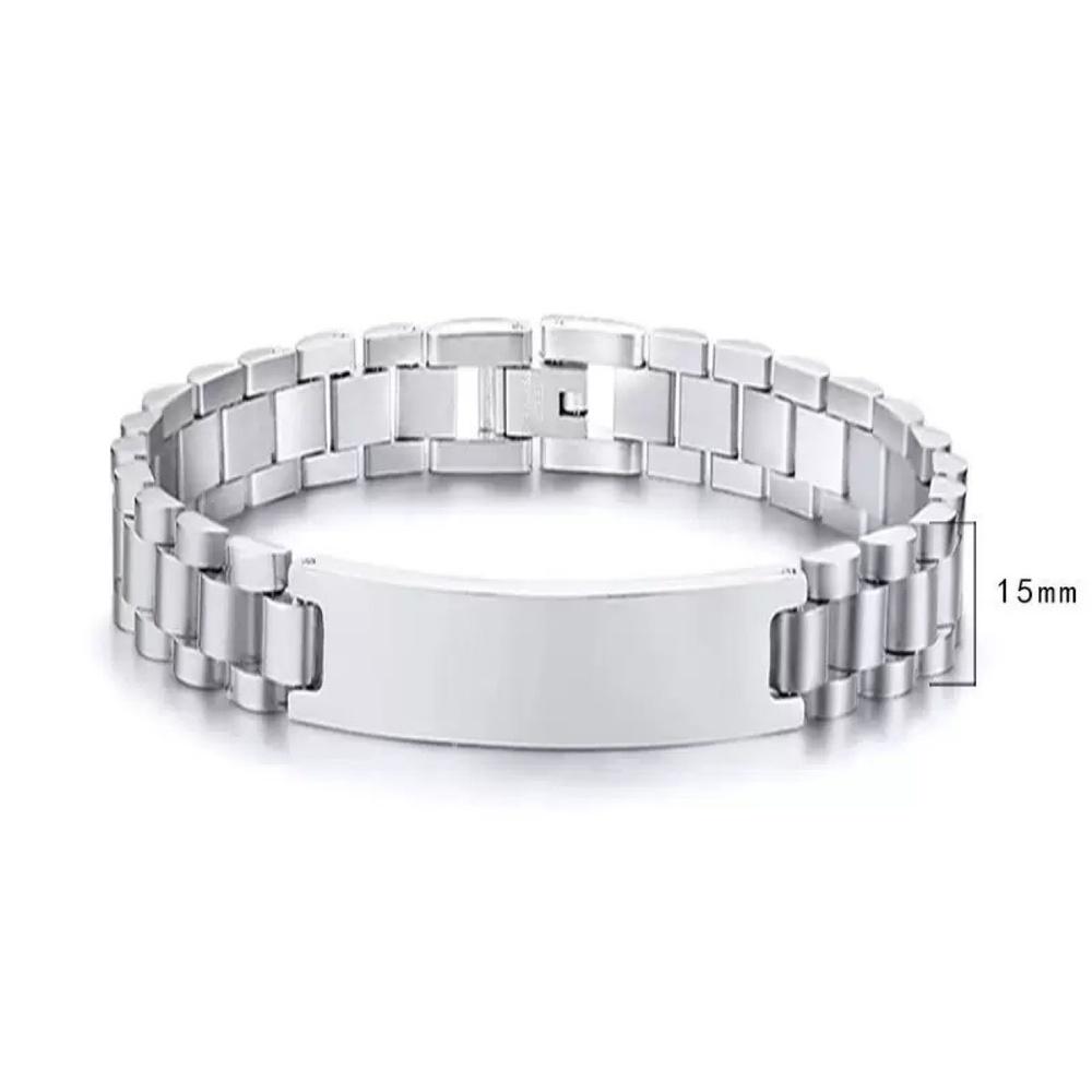 VEYENA Personalized ID Link Bracelet for Men - Image 4