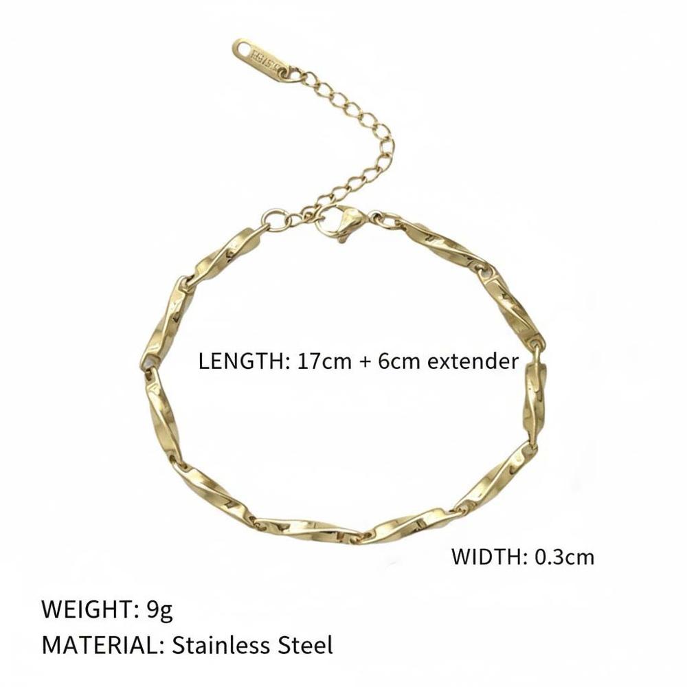 VEYENA Mobius Twist Titanium Steel Bracelet - Image 4