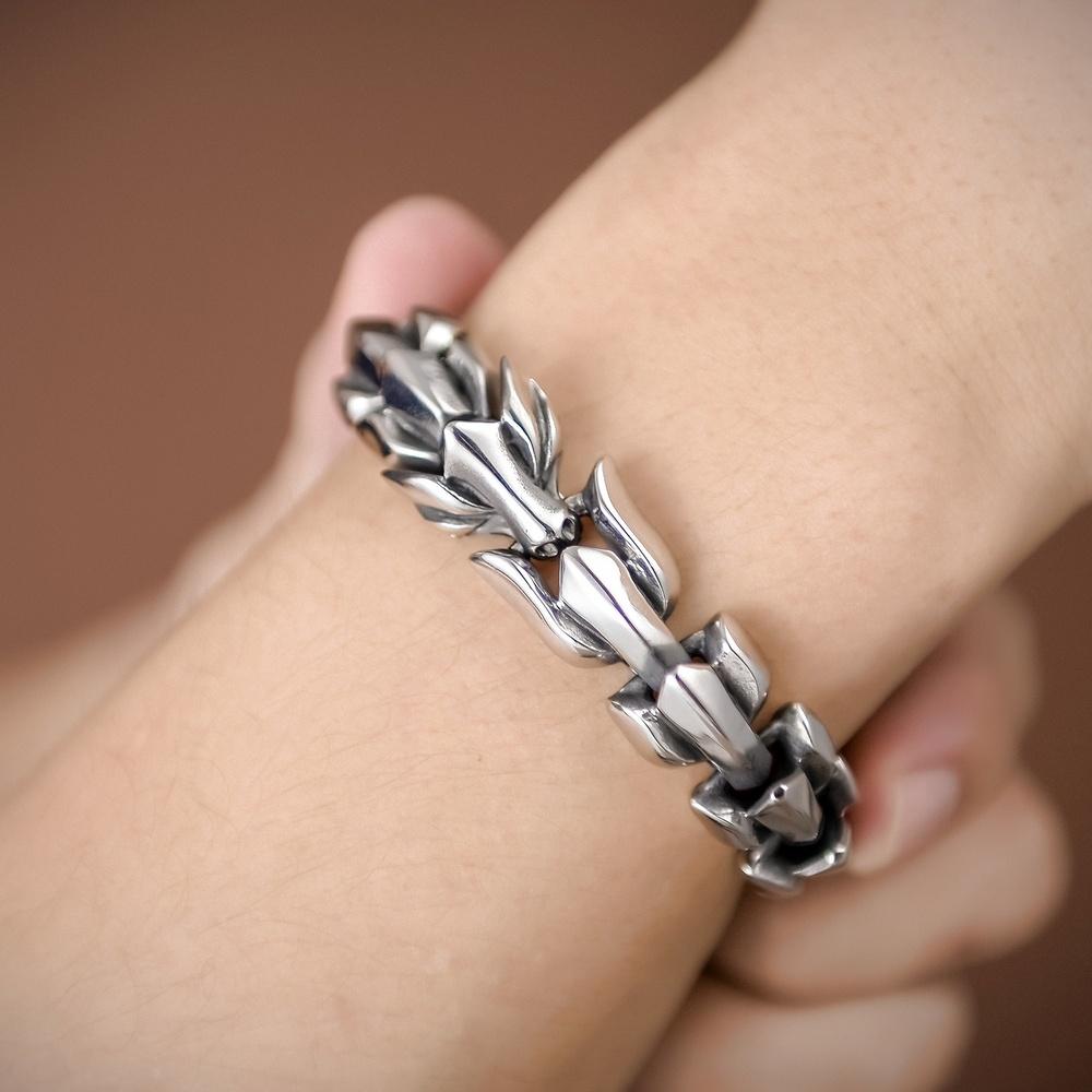 VEYENA Dragon Spine Titanium Steel Bracelet - Image 2
