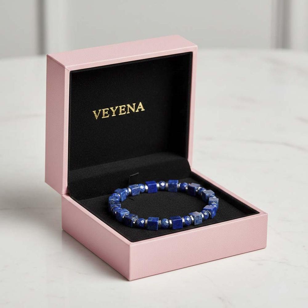 VEYENA Geometric Natural Stone Beaded Bracelet - Image 7