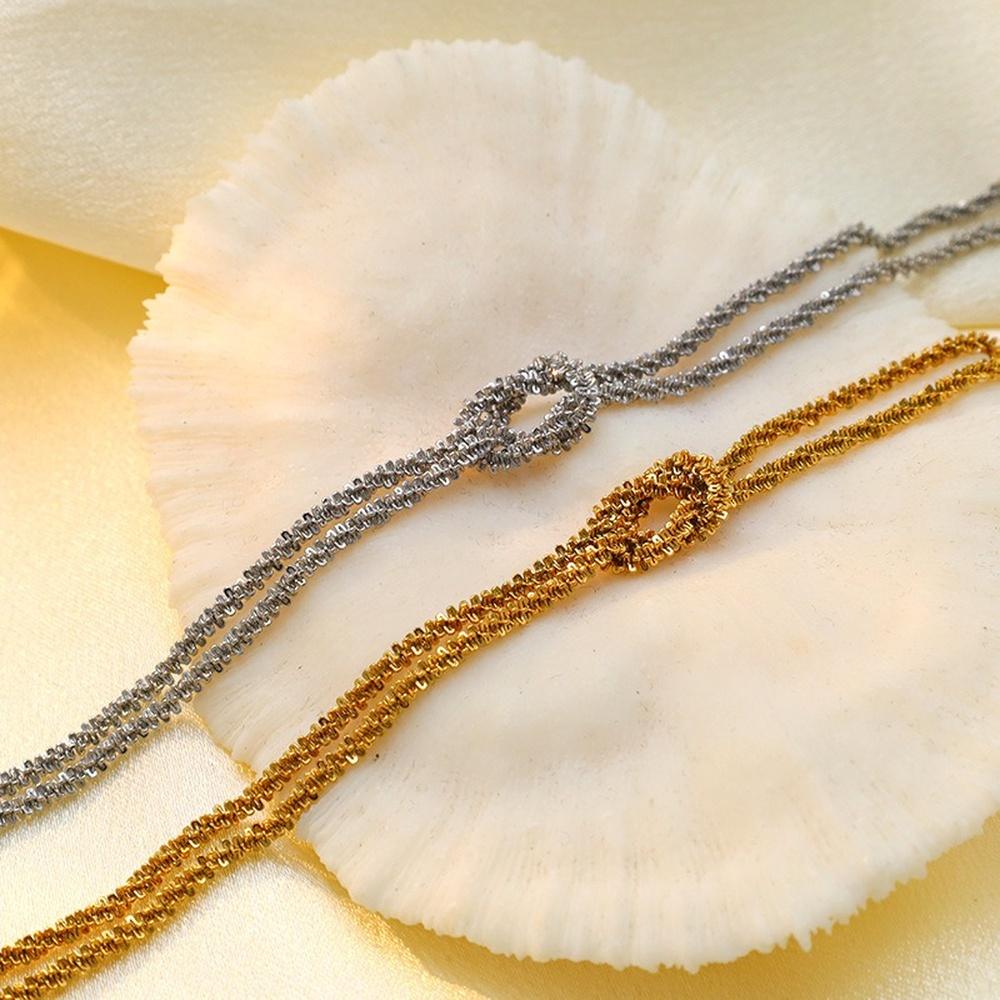 VEYENA Geometric Knot Necklace - Image 3