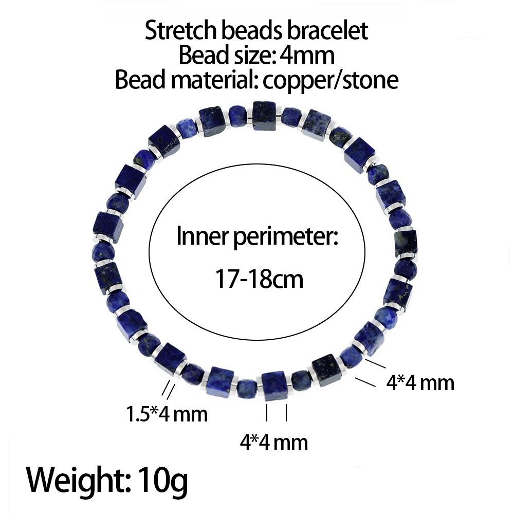 VEYENA Geometric Natural Stone Beaded Bracelet - Image 6