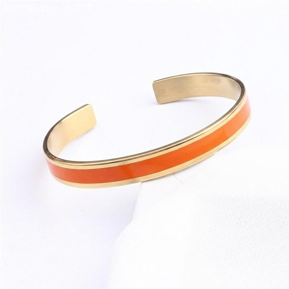 VEYENA Personalized Color Inlay Engraved Cuff Bracelet - Details