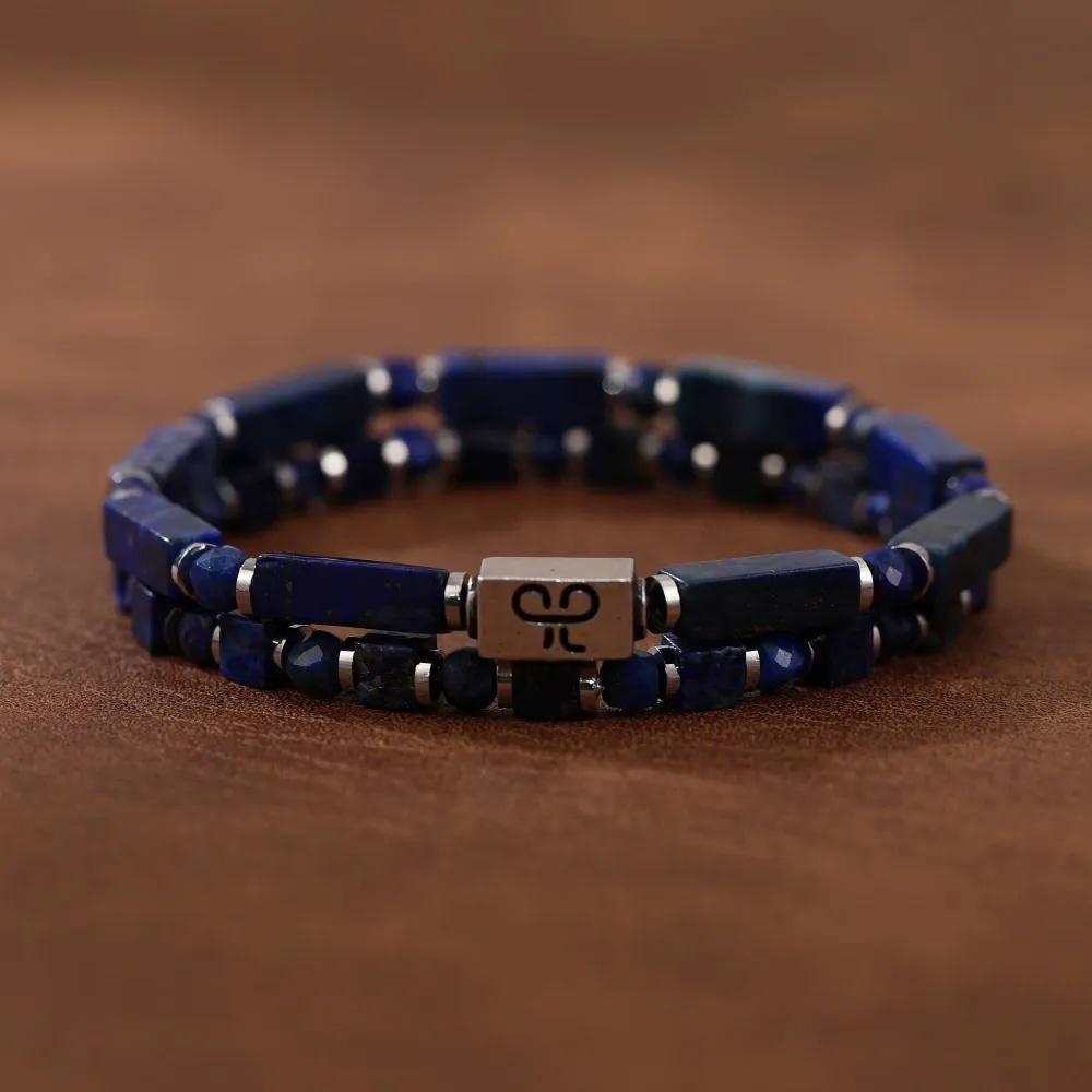 VEYENA Geometric Natural Stone Beaded Bracelet - Image 5