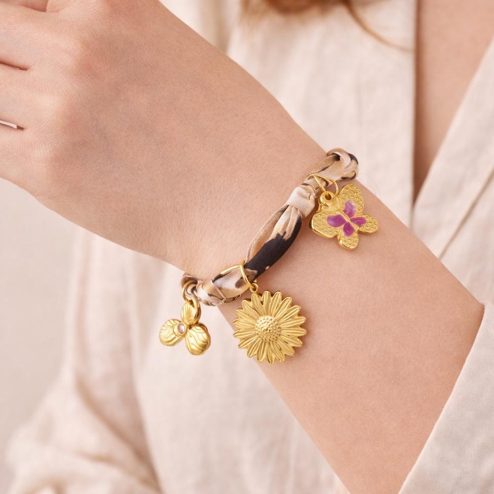 VEYENA Vintage Silk Charm Bracelet Collection - Image 2