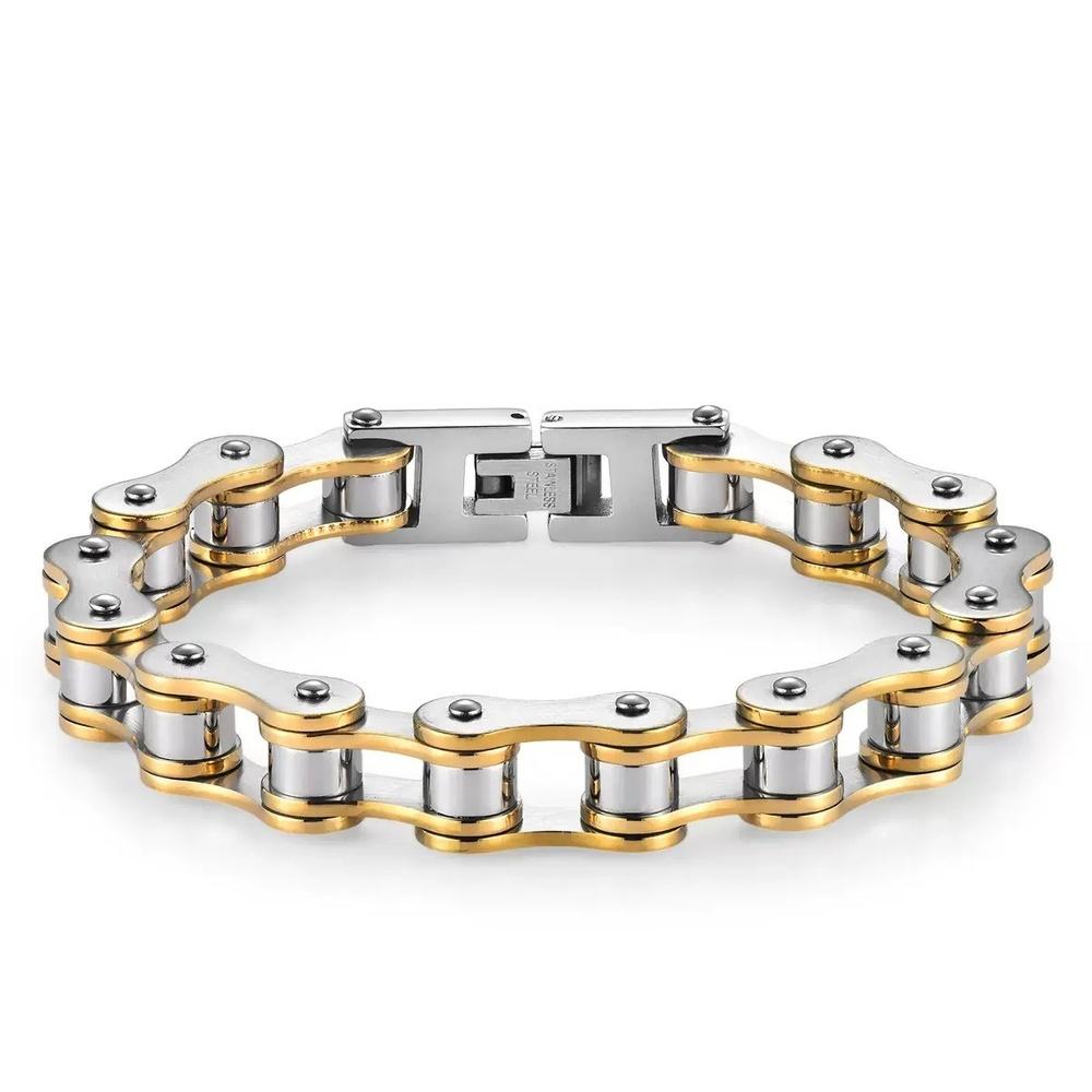 VEYENA Minimal Biker Chain Bracelet