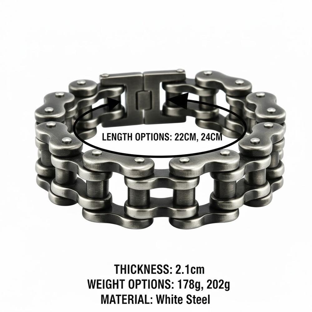 VEYENA Vintage Biker Chain Bracelet - Image 6