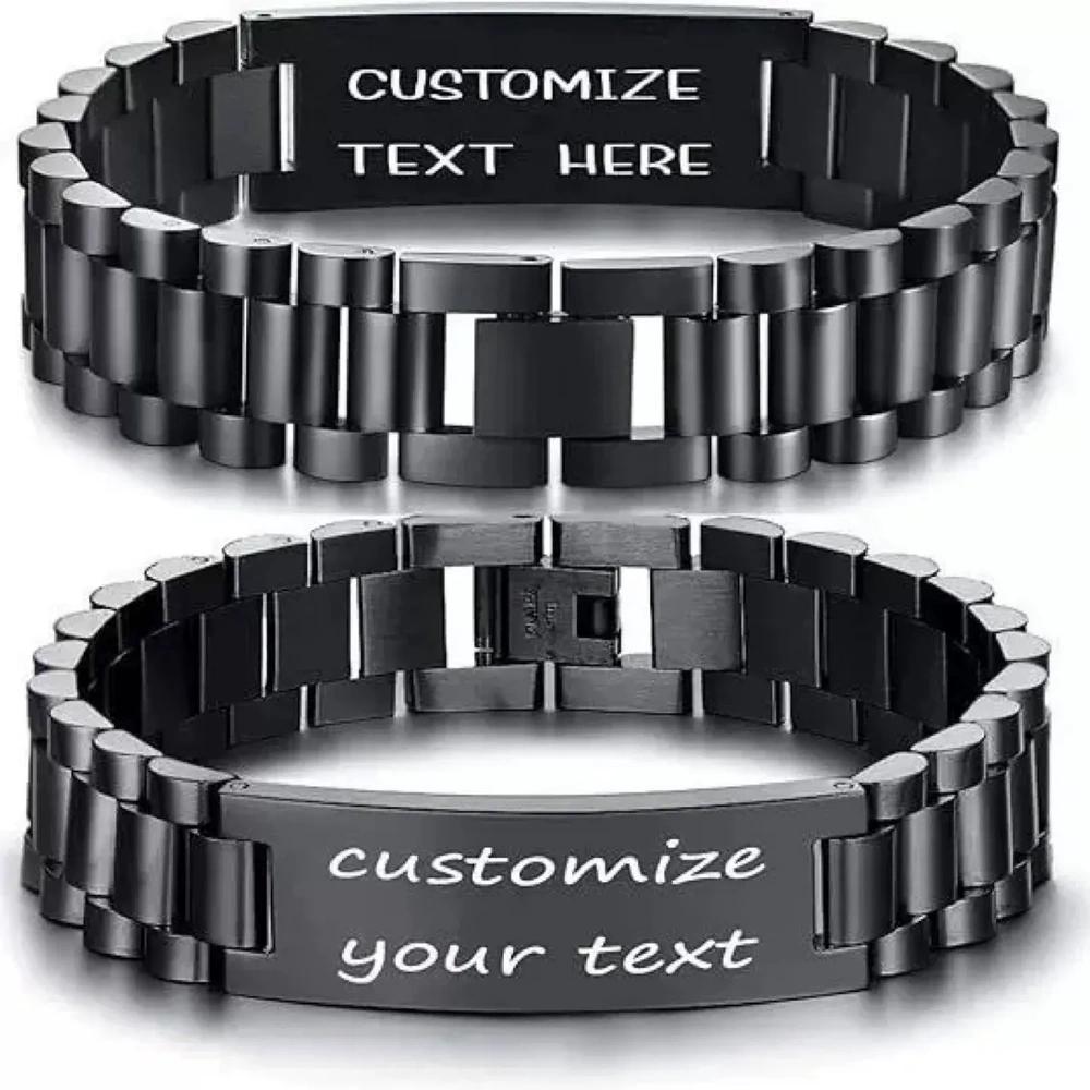 VEYENA Personalized ID Link Bracelet for Men - Image 2